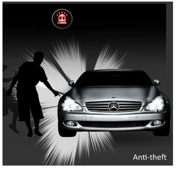 el sistema de seguridad universal del coche del Keyless Entry de la alarma para coches con construido en GPS detecta la situación del motor/de la puerta