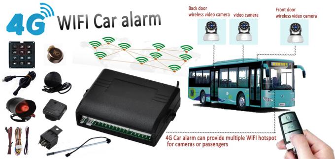 Perseguidor innovador de la alarma para coches 4G GPS del vehículo de los apuroses de WiFi con la vigilancia video de la cámara multi del canal
