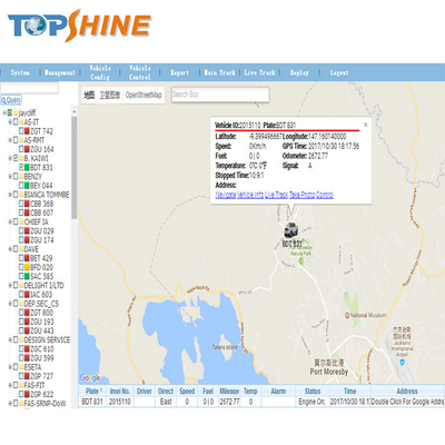 Modifique al perseguidor de GPS para requisitos particulares del camión del terminal IMEI 4G con 8 entradas de Digitaces