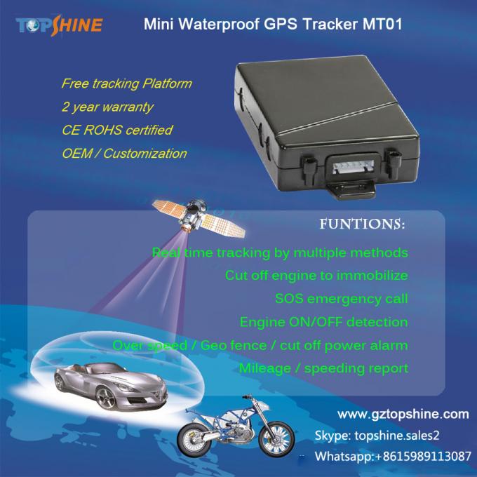 Perseguidor impermeable Mini Easy Installation GPS de GPS del vehículo que sigue el dispositivo con el sistema de seguimiento libre de GPS de la retransmisión del botón el SOS