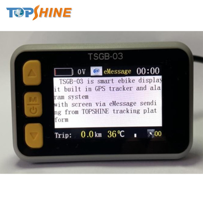 Mini exhibición colorida impermeable del Lcd del dispositivo de seguimiento de GPS de Ebike con la detección de la temperatura