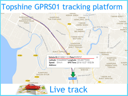 El QR Code GPS que sigue software de la gestión de la flota proporciona el código de Open Source