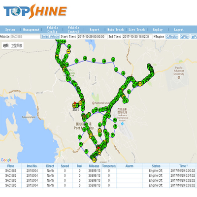 1280*720 flota en tiempo real libre GPS que sigue el software de la plataforma para la motocicleta