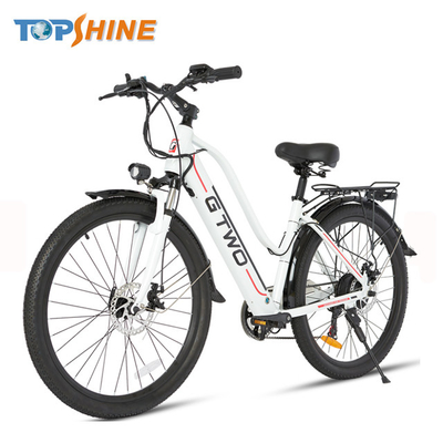 bici eléctrica de la ciudad de las señoras de 500W 48V con el altavoz estéreo desprendible de GPS de la batería de litio