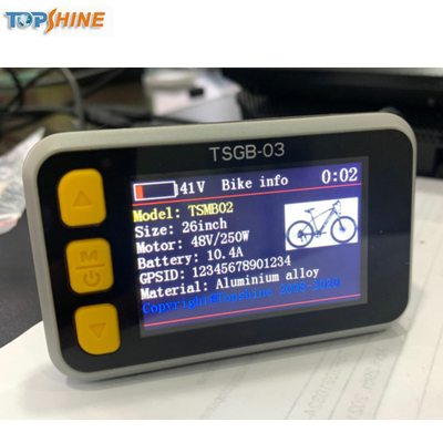Trackerr colorido del vehículo de GPS de la E-Bike de la exhibición del LCD 4G con identificación elegante del jinete