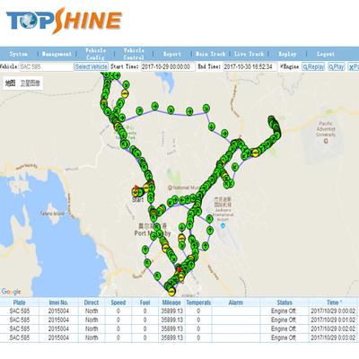 Mejora de la gestión de la cadena de suministro GPS Tracker con ID del conductor opcional Identificar y software de seguimiento gratuito